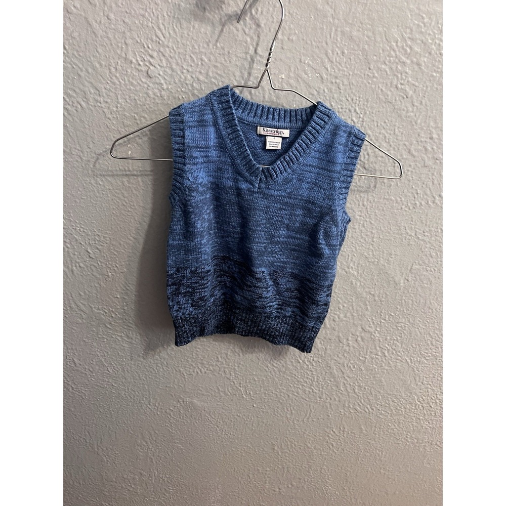 Kitestrings Sweater  Vest Boys Blue‎ Size 4
